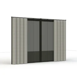 Schattenmanufaktur*SIENA GARDEN Schattenmanufaktur® Vorhang und Insektenschutz | silber | 300 x 210 cm
