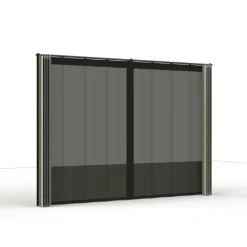 Schattenmanufaktur*SIENA GARDEN Schattenmanufaktur® Vorhang und Insektenschutz | silber | 300 x 210 cm
