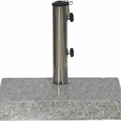 Schirmst盲nder*SIENA GARDEN Schirmständer Granit | 25 kg | hellgrau