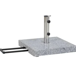 Schirmst盲nder*SIENA GARDEN Schirmständer Granit | 45 kg | hellgrau
