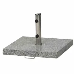 Schirmst盲nder*SIENA GARDEN Schirmständer Granit | 45 kg | hellgrau