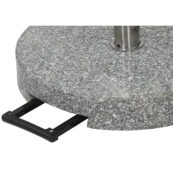 Schirmst盲nder*SIENA GARDEN Schirmständer Granit | 40 kg | hellgrau