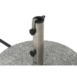 Schirmst盲nder*SIENA GARDEN Schirmständer Granit | 40 kg | hellgrau