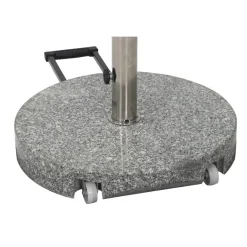 Schirmst盲nder*SIENA GARDEN Schirmständer Granit | 40 kg | hellgrau