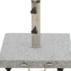 Schirmst盲nder*SIENA GARDEN Schirmständer Granit | 28kg | hellgrau