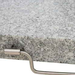 Schirmst盲nder*SIENA GARDEN Schirmständer Granit | 28kg | hellgrau
