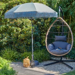 Schirmst盲nder*SIENA GARDEN Schirmständer Kunststoff/Beton | 20 kg | anthrazit
