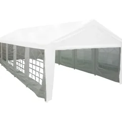 Pavillons*SIENA GARDEN Seitenteile weiß zu Event Pavillon 4x10 Meter