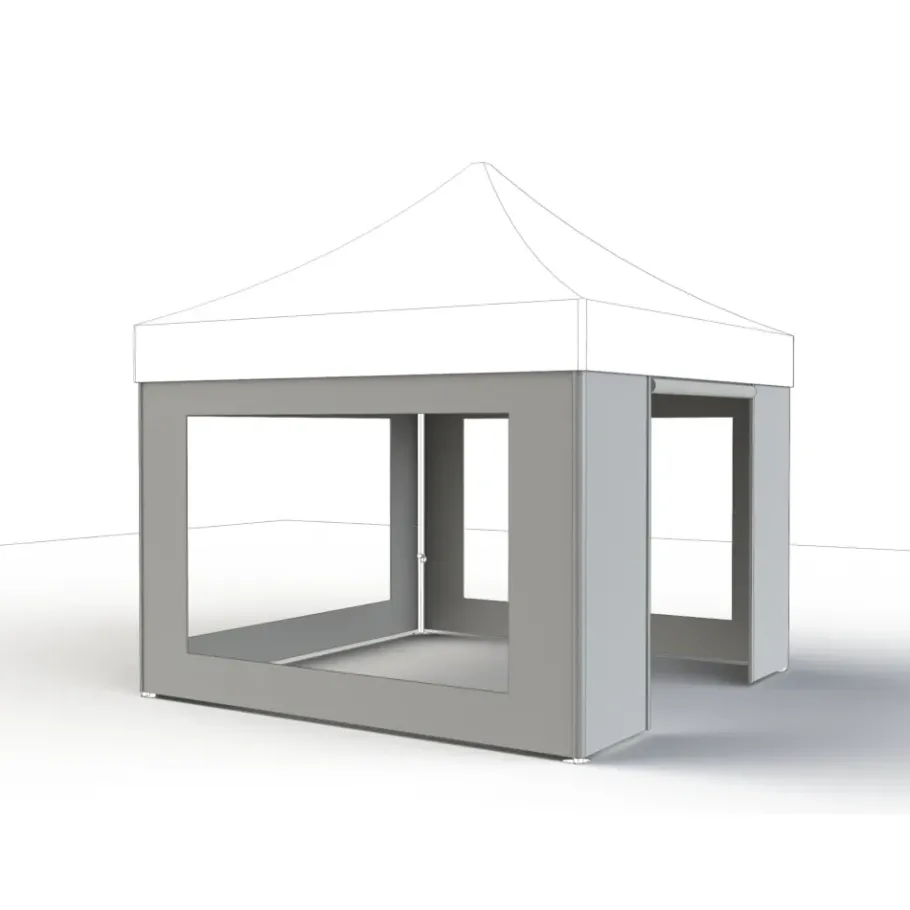 Pavillons*SIENA GARDEN Seitenteile weiß zu Pavillon Pro 3x3 Meter