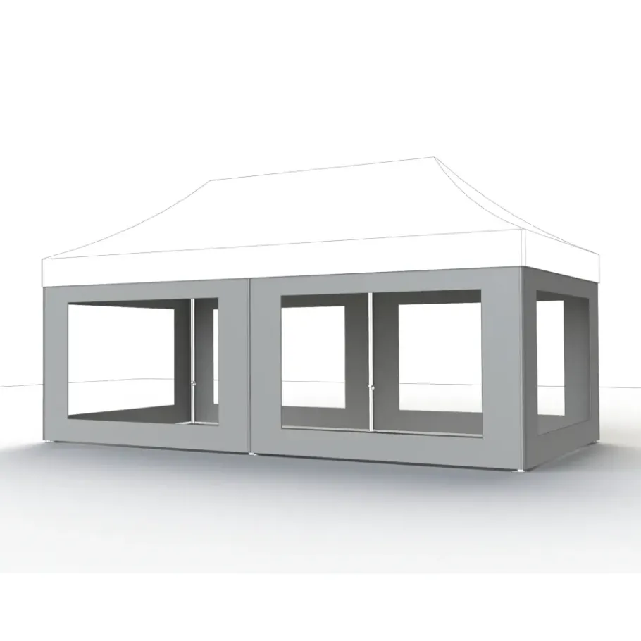 Pavillons*SIENA GARDEN Seitenteile weiß zu Pavillon Pro 3x6 Meter