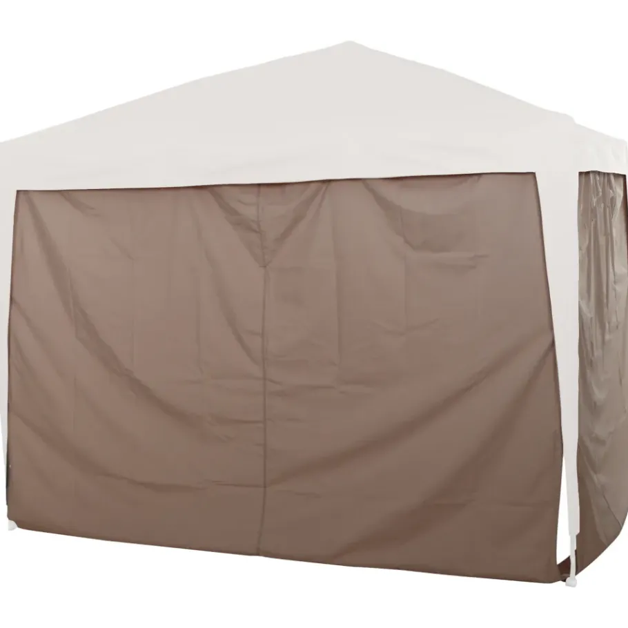 Pavillons*SIENA GARDEN Set-Seitenteile taupe zu Starter Faltpavillon 3 x 3 m