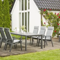 Esstische*SIENA GARDEN Silva Gartentisch | Keramik wood-grey