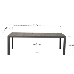 Esstische*SIENA GARDEN Silva Gartentisch | Keramik washed-grey