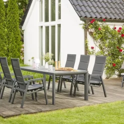 Esstische*SIENA GARDEN Silva Gartentisch | Keramik wood-grey