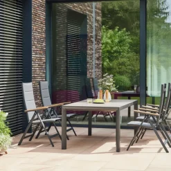 Esstische*SIENA GARDEN Silva Gartentisch | Keramik washed-grey
