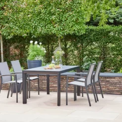 Esstische*SIENA GARDEN Silva Gartentisch | Keramik wood-grey