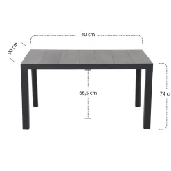 Esstische*SIENA GARDEN Silva Gartentisch | Keramik washed-grey