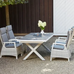 Wintergartenmöbel | Ausziehtische*SIENA GARDEN Sincro Ausziehtisch | Keramik washed-grey