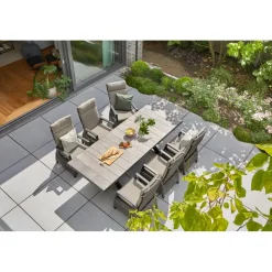 Wintergartenmöbel | Ausziehtische*SIENA GARDEN Sincro Ausziehtisch | Keramik washed-grey