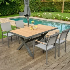 Ausziehtische*SIENA GARDEN Sincro Ausziehtisch | Teakholz FSC® 100 % natur