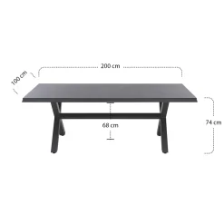 Esstische*SIENA GARDEN Sincro Gartentisch | HPL ferro
