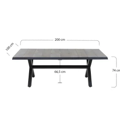 Esstische*SIENA GARDEN Sincro Gartentisch | Keramik washed-grey