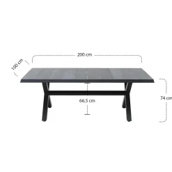 Esstische*SIENA GARDEN Sincro Gartentisch | Keramik wood-grey