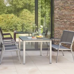 Esstische*SIENA GARDEN Sola Gartentisch | HPL dark stone
