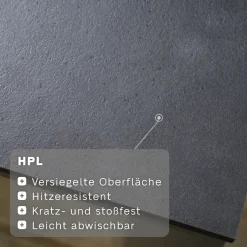 Klapptische*SIENA GARDEN Sola Klapptisch | HPL dark stone