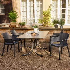 Klapptische*SIENA GARDEN Sola Klapptisch | HPL dark stone