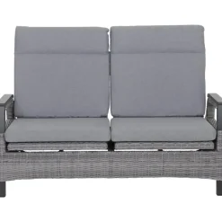 Loungemöbel*SIENA GARDEN Solea Move Loungesofa | 2-Sitzer | Rattangeflecht schiefer-blau