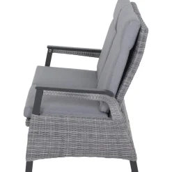 Loungemöbel*SIENA GARDEN Solea Move Loungesofa | 2-Sitzer | Rattangeflecht schiefer-blau