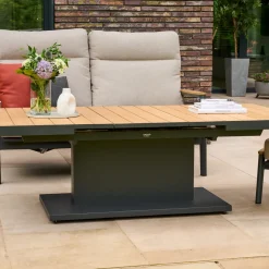 Höhenverstellbare Tische*SIENA GARDEN Talina Lift-Ausziehtisch | Teak FSC 100% natur