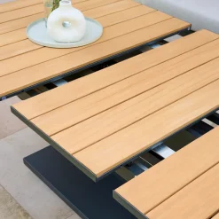 Höhenverstellbare Tische*SIENA GARDEN Talina Lift-Ausziehtisch | Teak FSC 100% natur