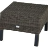 Gartenhocker*SIENA GARDEN Taranto Hocker | Rattangeflecht mixed grey
