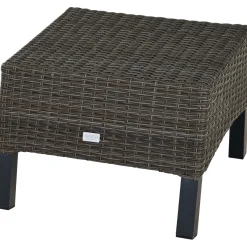 Gartenhocker*SIENA GARDEN Taranto Hocker | Rattangeflecht mixed grey