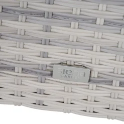 Gartenhocker*SIENA GARDEN Taranto Hocker | Rattangeflecht ice grey