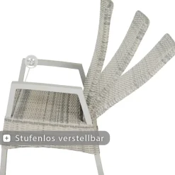 Wintergartenmöbel | Move Sessel*SIENA GARDEN Taranto Move Gartensessel | Rattangeflecht ice-grey