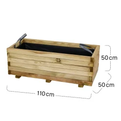 Pflanzgefäße*SIENA GARDEN Taunus Pflanzkübel modern Kiefer FSC® 100%