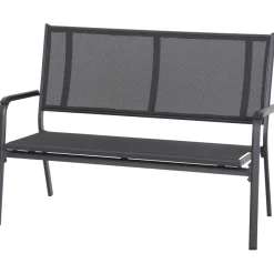 Gartenbänke*SIENA GARDEN Tesoro Bank | 2-Sitzer | RANOTEX® schwarz-silber