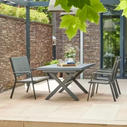 Gartenbänke*SIENA GARDEN Tesoro Bank | 2-Sitzer | RANOTEX® schwarz-silber
