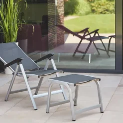 Gartenhocker*SIENA GARDEN Tesoro Hocker | RANOTEX® grau