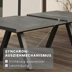 Ausziehtische*SIENA GARDEN Tirana Ausziehtisch | HPL titan