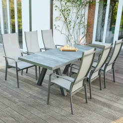 Ausziehtische*SIENA GARDEN Tirana Ausziehtisch | Keramik wood-grey
