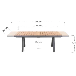 Ausziehtische*SIENA GARDEN Tirana Ausziehtisch | Teakholz FSC® 100 % natur