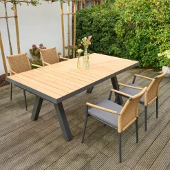 Ausziehtische*SIENA GARDEN Tirana Ausziehtisch | Teakholz FSC® 100 % natur