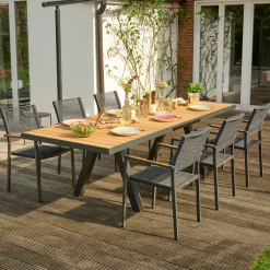 Ausziehtische*SIENA GARDEN Tirana Ausziehtisch | Teakholz FSC® 100 % natur