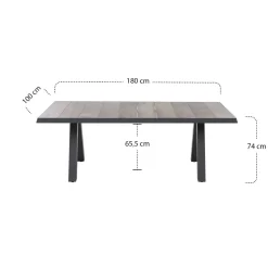 Esstische*SIENA GARDEN Tirana Gartentisch | Keramik washed-grey