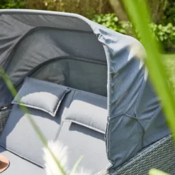 Loungeinseln*SIENA GARDEN Tivas Loungeinsel | Rattangeflecht stone-grey