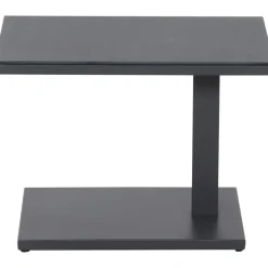 Beistelltische*SIENA GARDEN Toreno Beistelltisch höhenverstellbar | Glas dark concrete